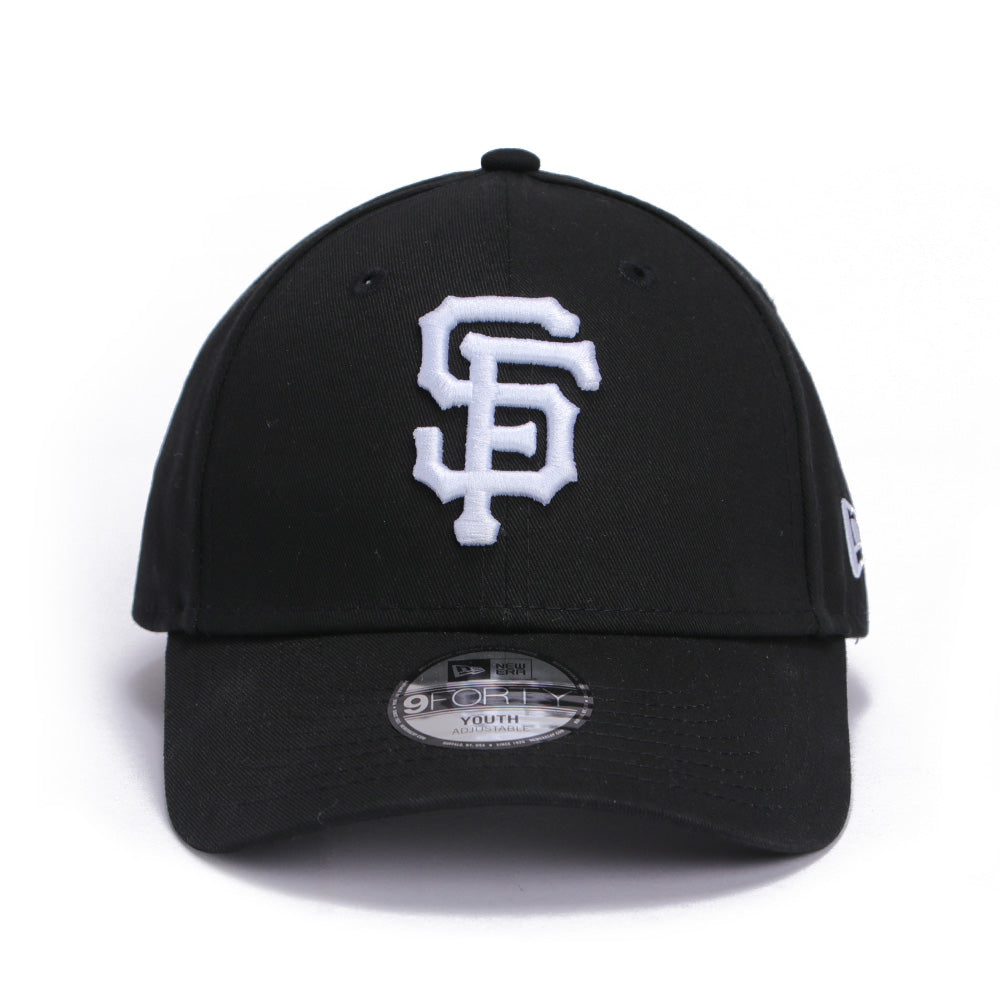 New Era San Francisco Giants Black 9FORTY Youth Adjustable Cap