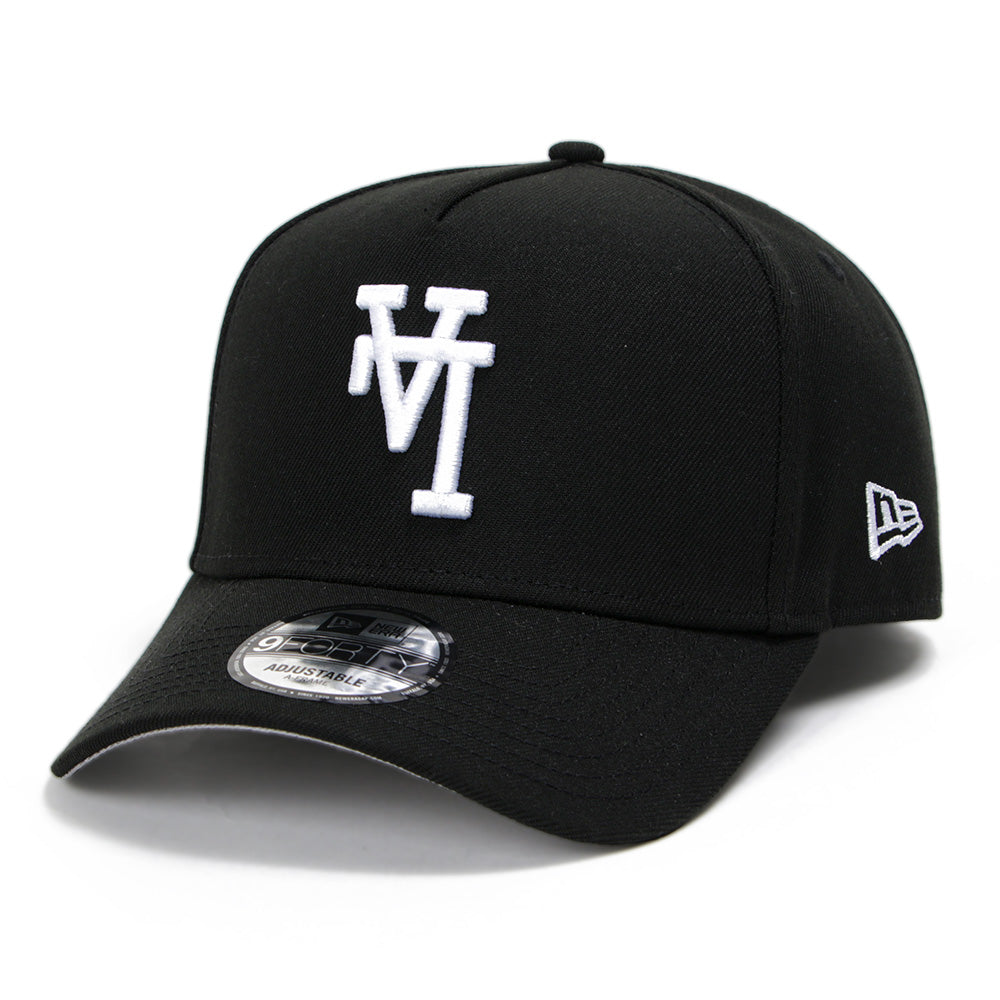 New Era 9Forty A-Frame Snapback Cap - Essentiële Blanco, Zwart New Era 9Forty A-Frame Snapback Cap - Essentiële Blanco, Zwart