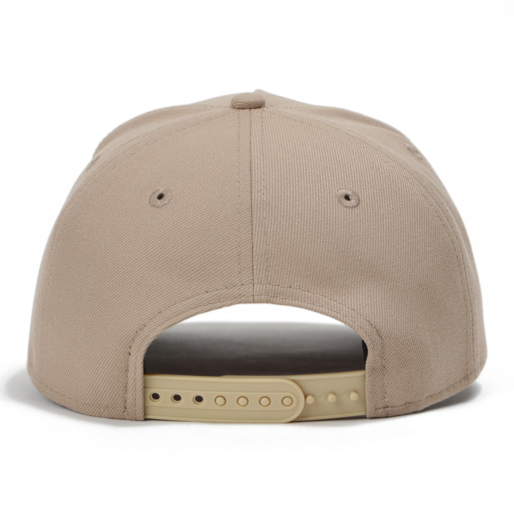 New Era Los Angeles Dodgers UPSIDE DOWN Camel 9FORTY A-Frame Snapback Cap