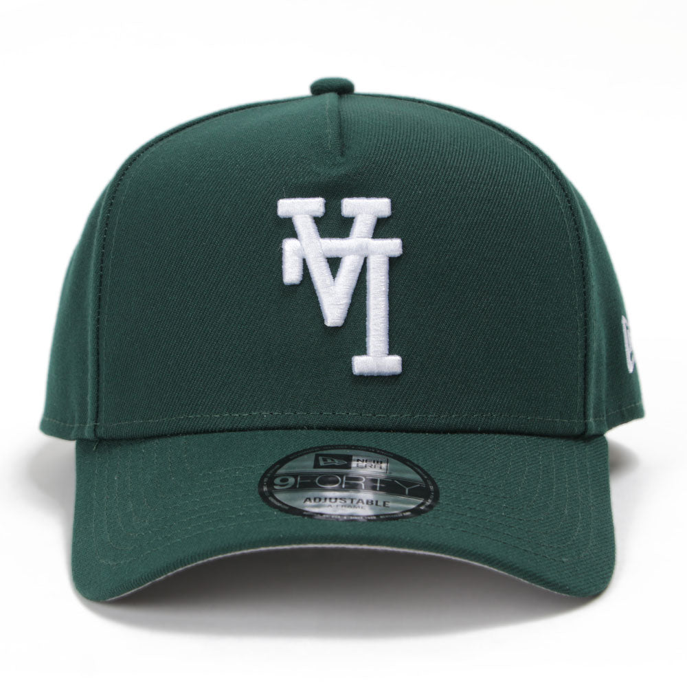 New Era Los Angeles Dodgers UPSIDE DOWN Dark Green 9FORTY A-Frame Snapback Cap