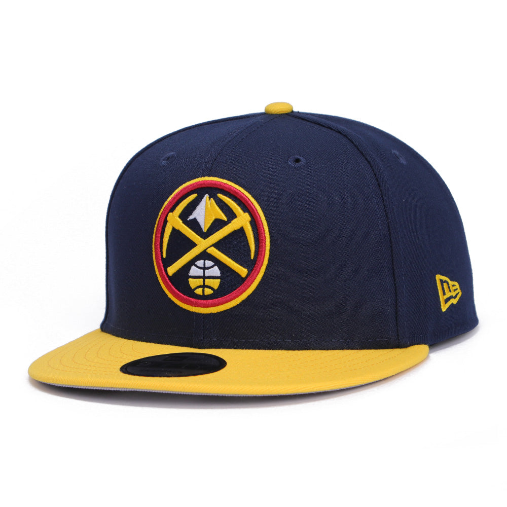 New Era Denver Nuggets OTC Oceanside Blue Yellow 9FIFTY Snapback Cap