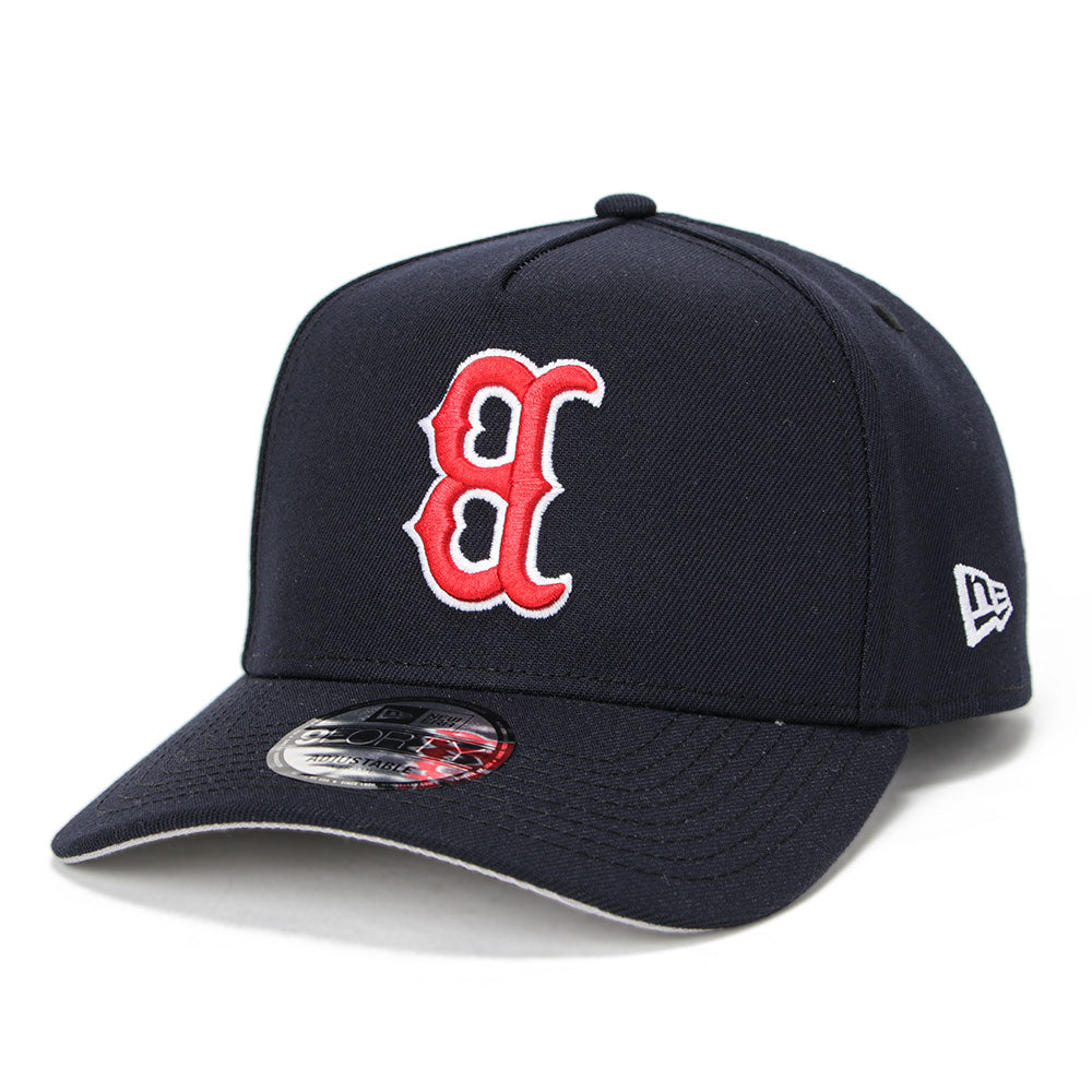 New Era Boston Red Sox Upside Down Navy 9FORTY A-Frame Snapback Cap