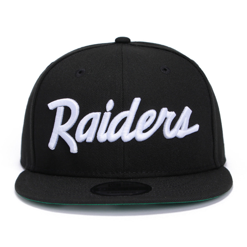New Era Las Vegas Raiders Script OTC Black 9FIFTY Snapback Cap