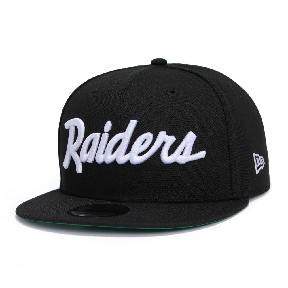 New Era Las Vegas Raiders Script OTC Black 9FIFTY Snapback Cap