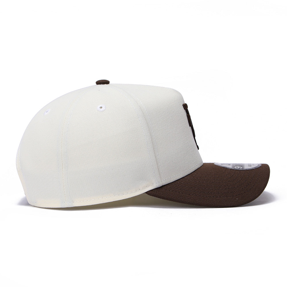 New Era Los Angeles Dodgers Upside Down Walnut 9FORTY A-Frame Snapback Cap