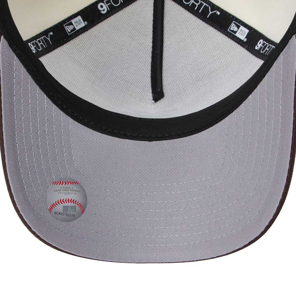 New Era Los Angeles Dodgers Upside Down Walnut 9FORTY A-Frame Snapback Cap