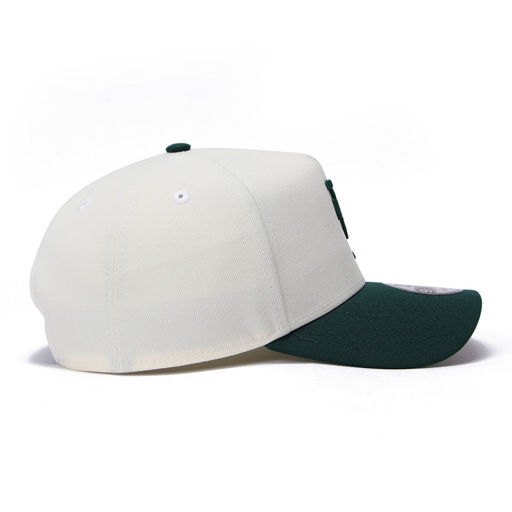 New Era Los Angeles Dodgers Upside Down Dark Green 9FORTY A-Frame Snapback Cap