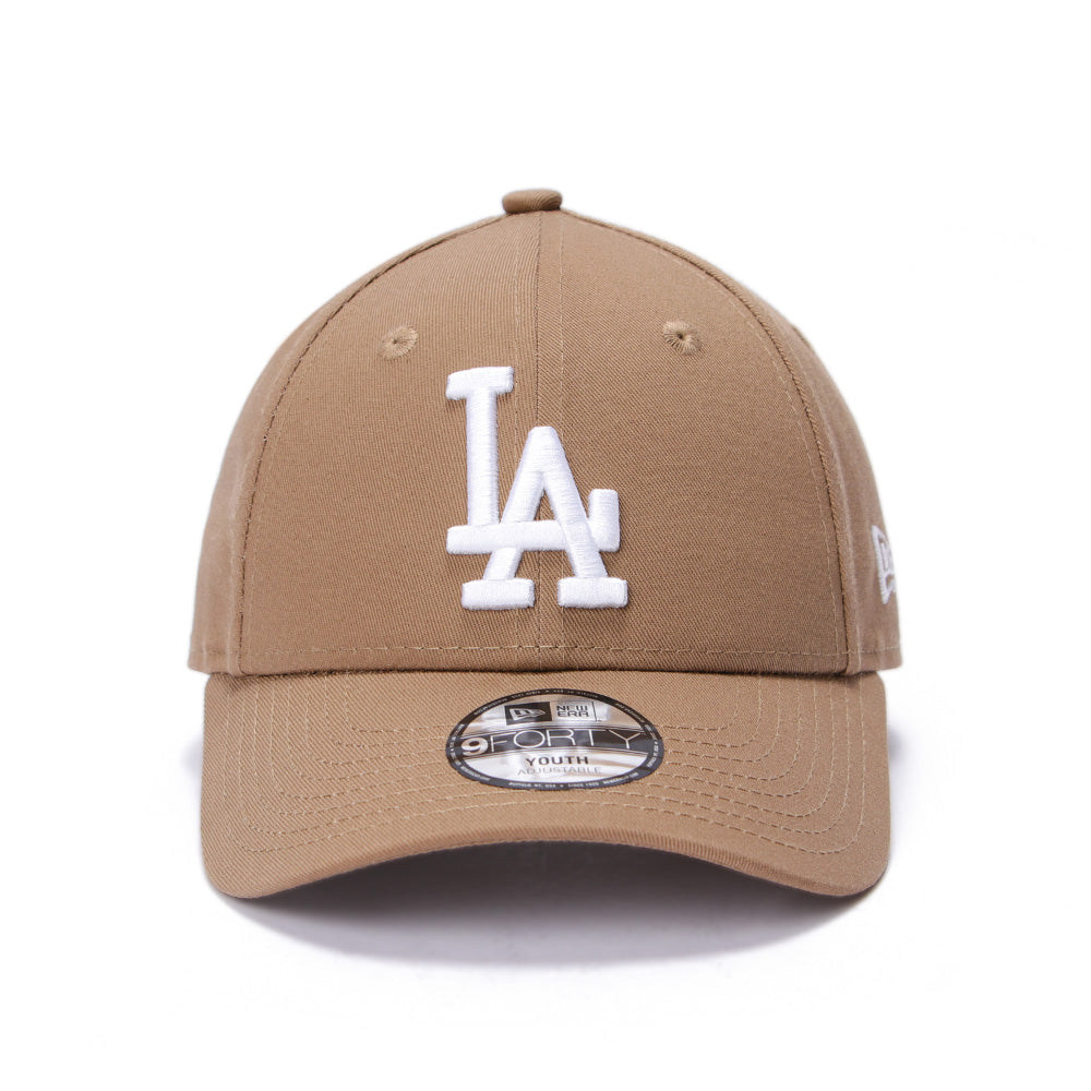 New Era Los Angeles Dodgers Kids Khaki 9FORTY Youth Adjustable Cap