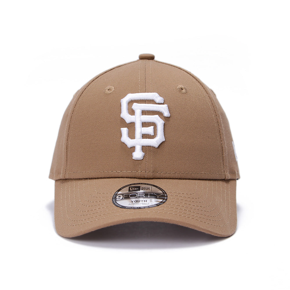 New Era San Francisco Giants Kids Khaki 9FORTY Youth Adjustable Cap