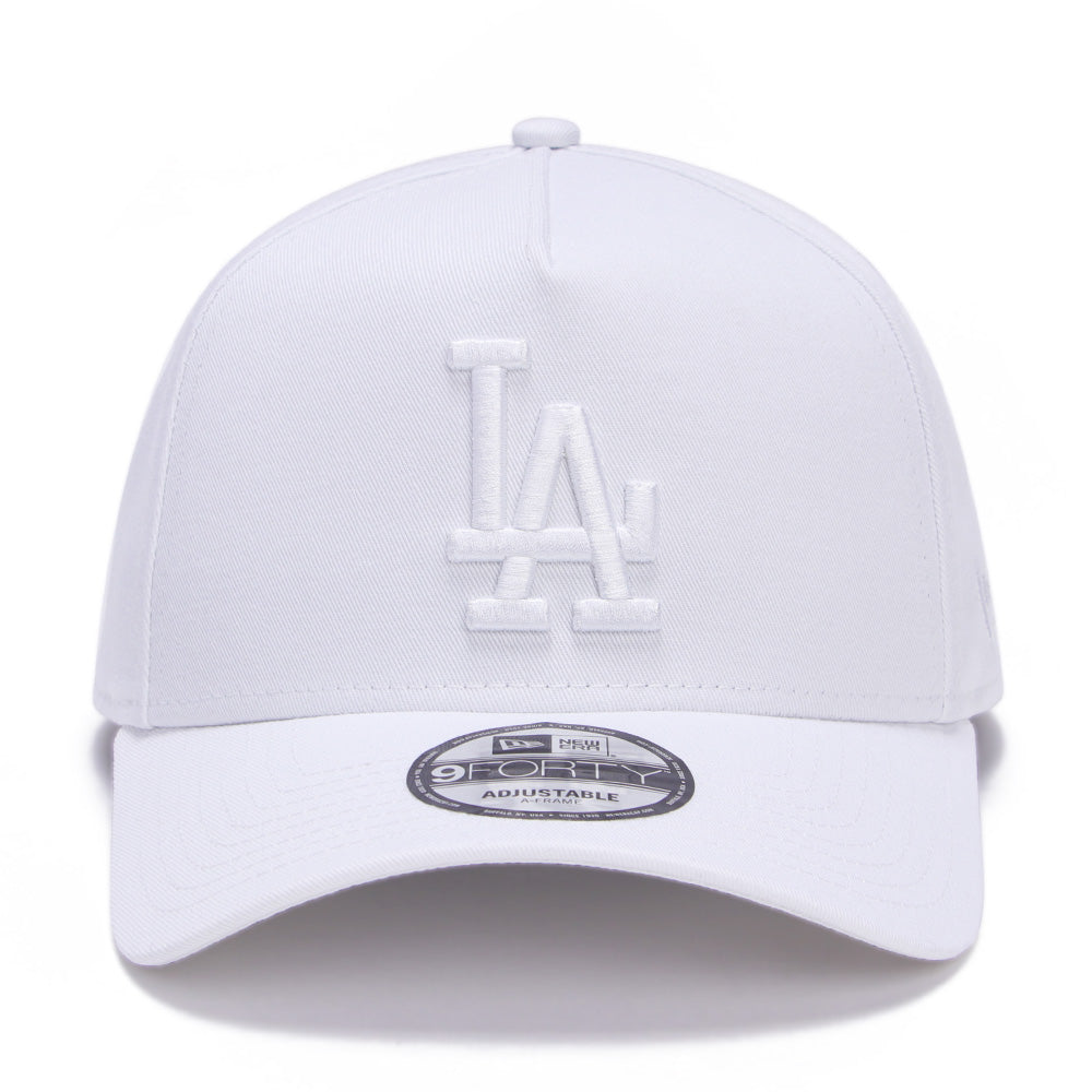 New Era Los Angeles Dodgers Optic White 9FORTY A-Frame Snapback Cap