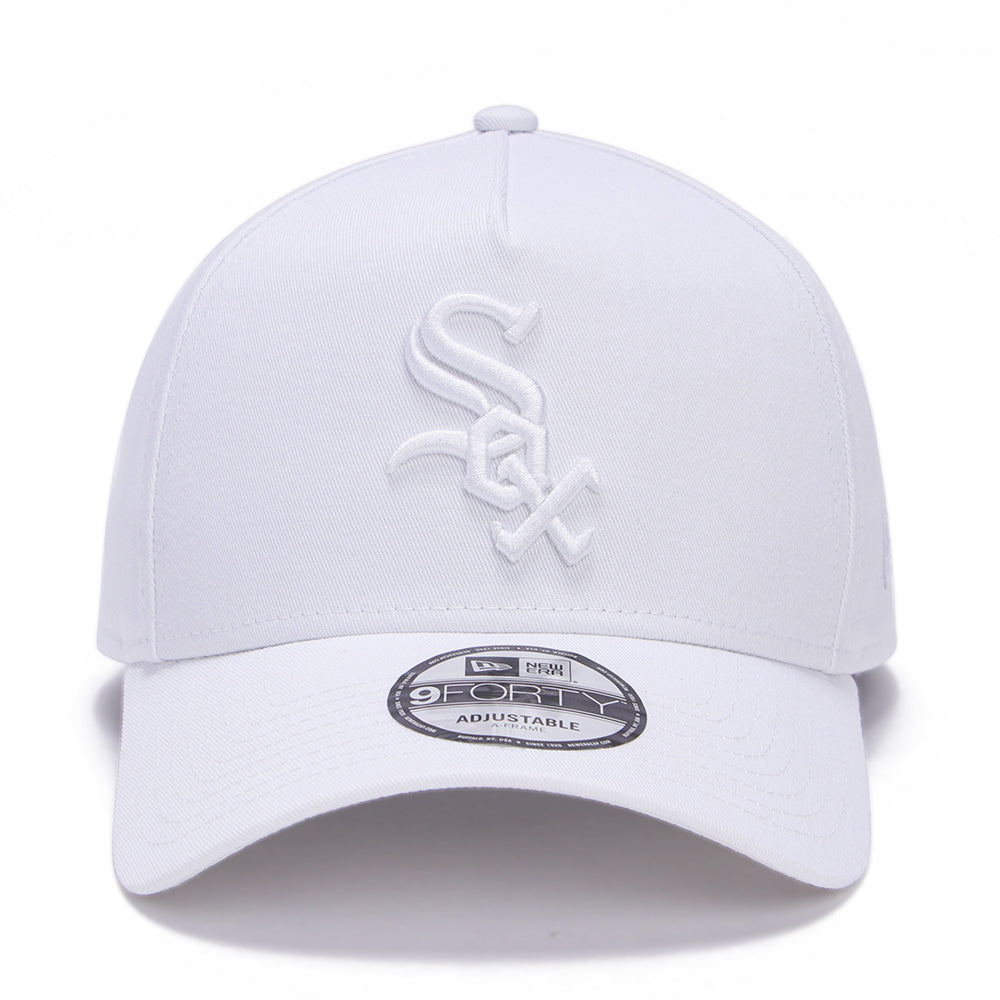 New Era Chicago White Sox Optic White 9FORTY A-Frame Snapback Cap