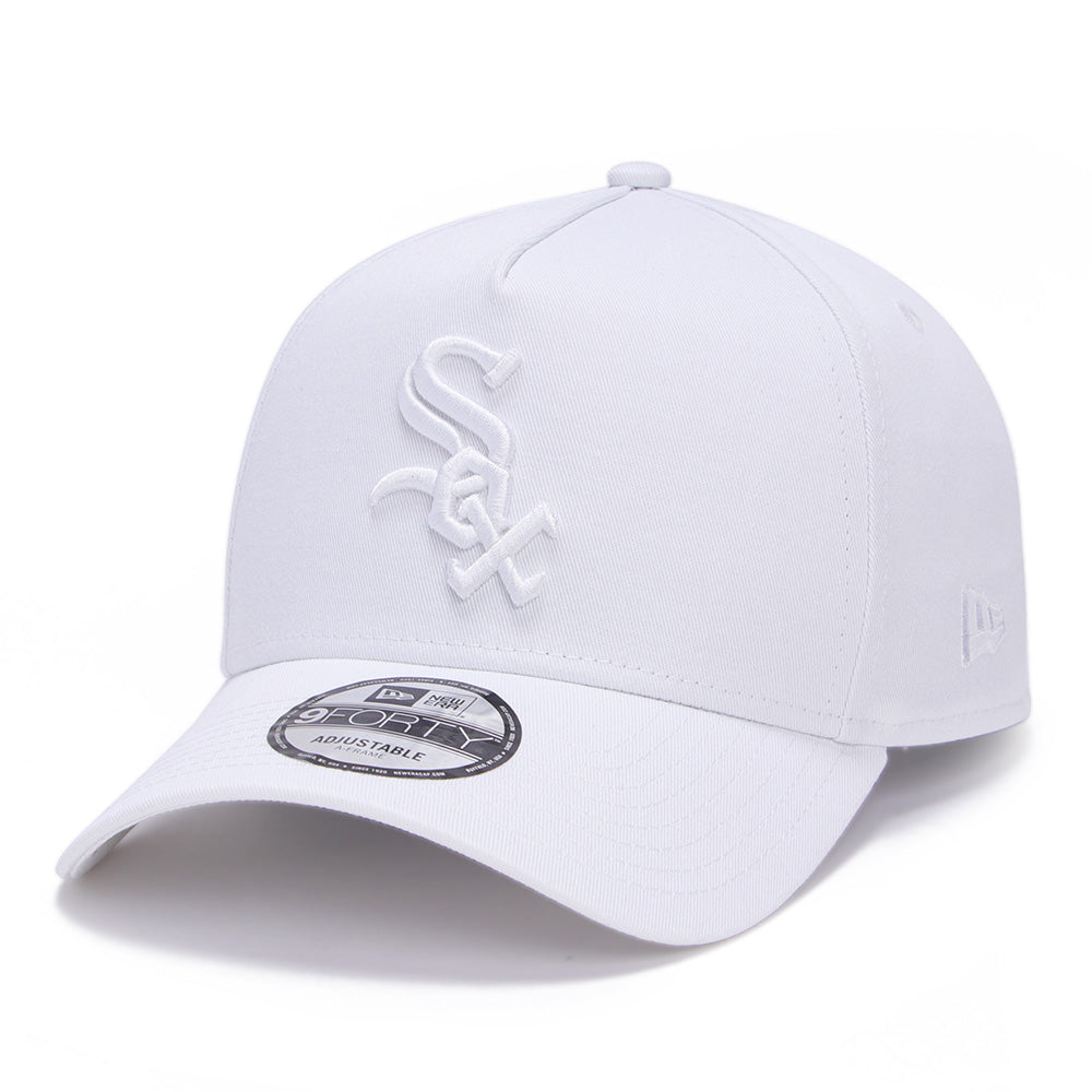 New Era Chicago White Sox Optic White 9FORTY A-Frame Snapback Cap
