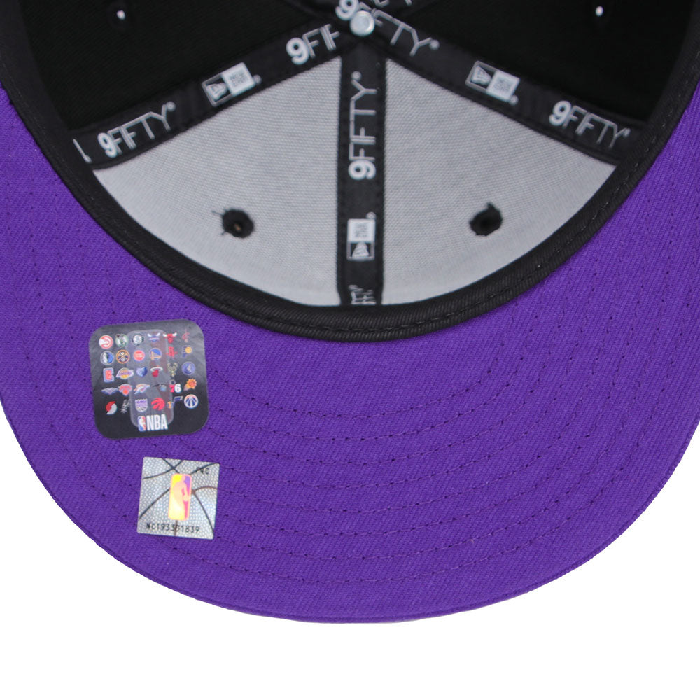 New Era Los Angeles Lakers OTC Black Purple 9FIFTY Snapback Cap