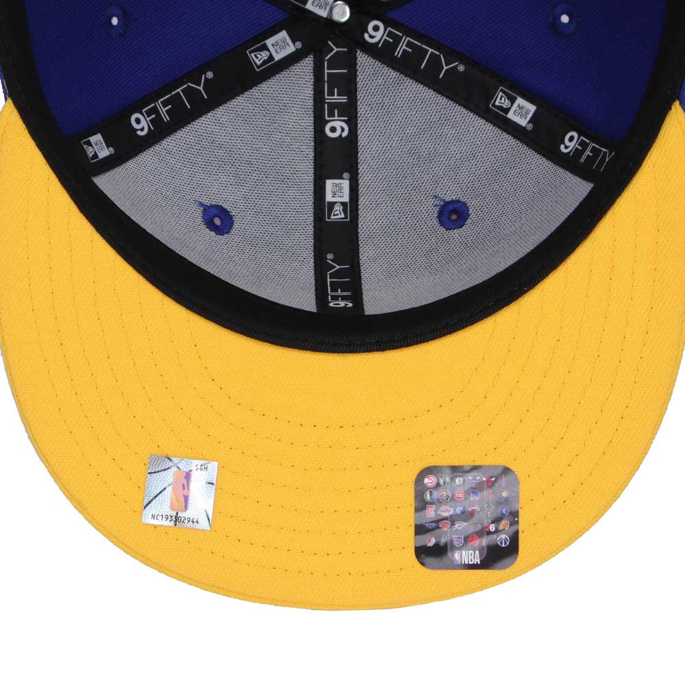New Era Golden State Warriors OTC Majestic Blue Yellow 9FIFTY Snapback Cap