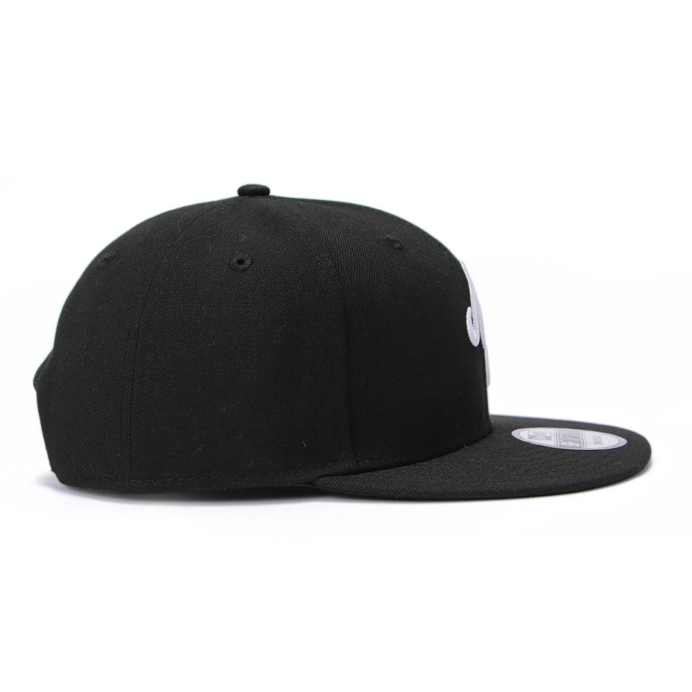 New Era Script Black 9FIFTY Snapback Cap