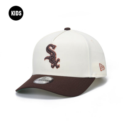 New Era Chicago White Sox Chrome Brown Youth 9FORTY A-Frame Adjustable Cap