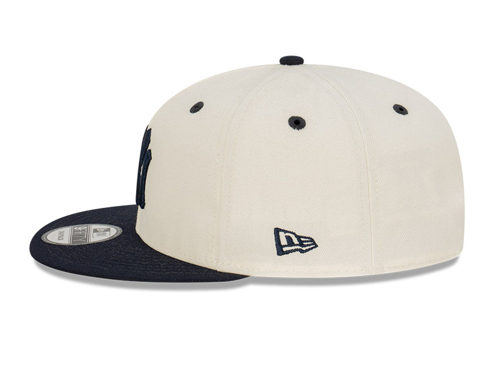 New York Yankees Two Tone Chrome White 9FIFTY Adjustable Cap