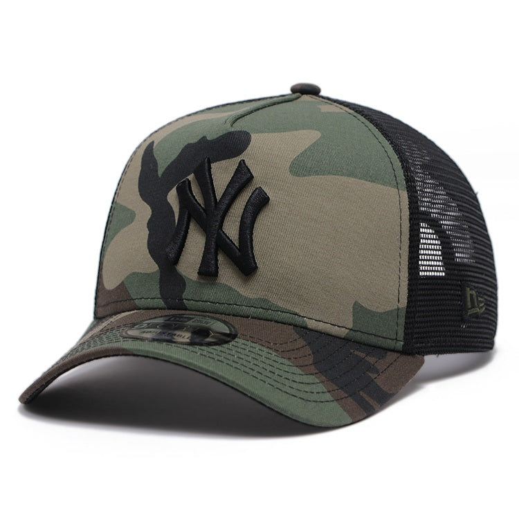 New York Yankees MLB Camo 9FORTY A-Frame Trucker Cap