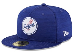 Los Angeles Dodgers MLB 2023 Clubhouse Dark Blue 59FIFTY Fitted Cap