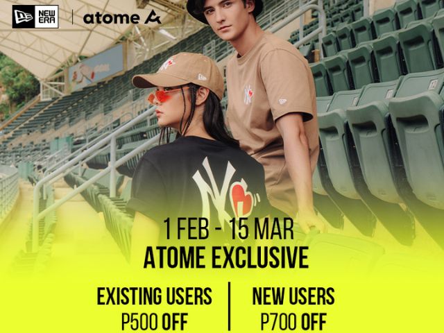 Get as much as P700 off from New Era with ATOME and VISA