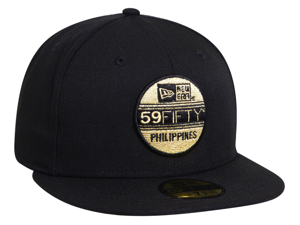 New Era 59fifty Philippines Brass Logo Black 59fifty Cap New Era Cap Ph