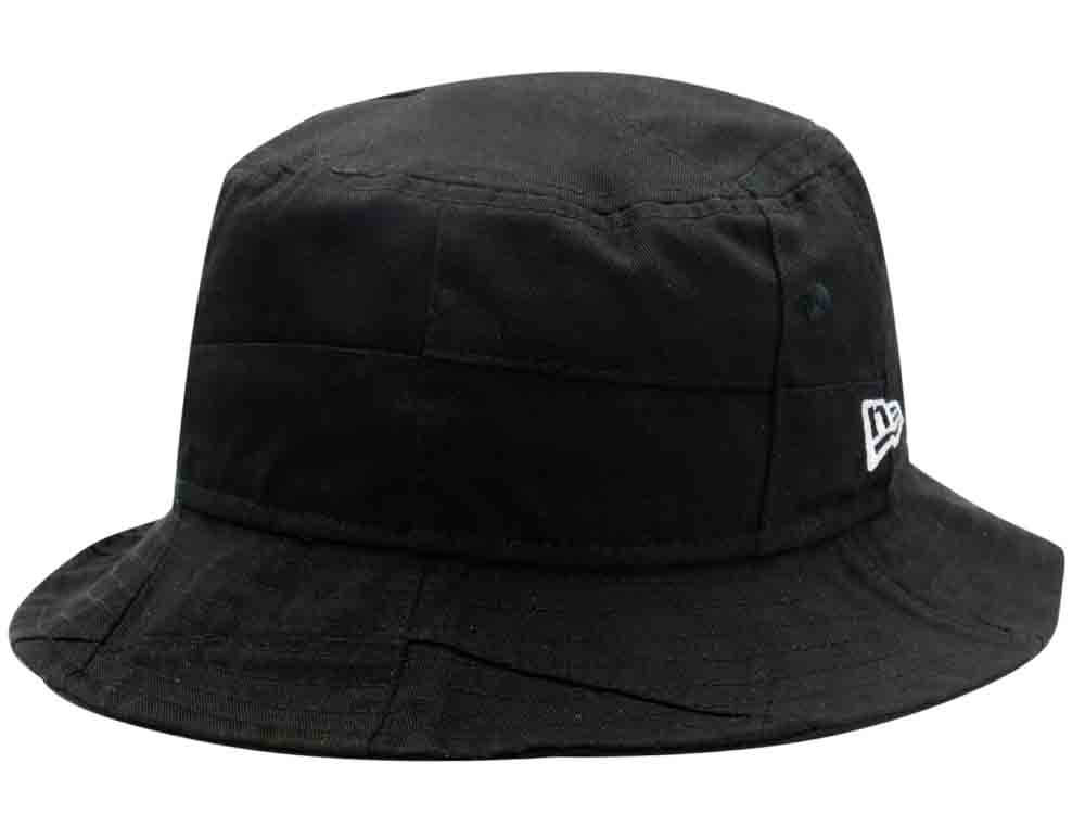 New Era Patchwork Black Bucket Cap | New Era Cap PH