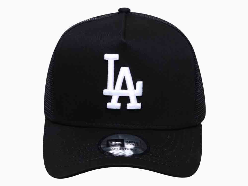 Los Angeles Dodgers MLB Trucker Mesh Black 9FORTY D-Frame Cap ...