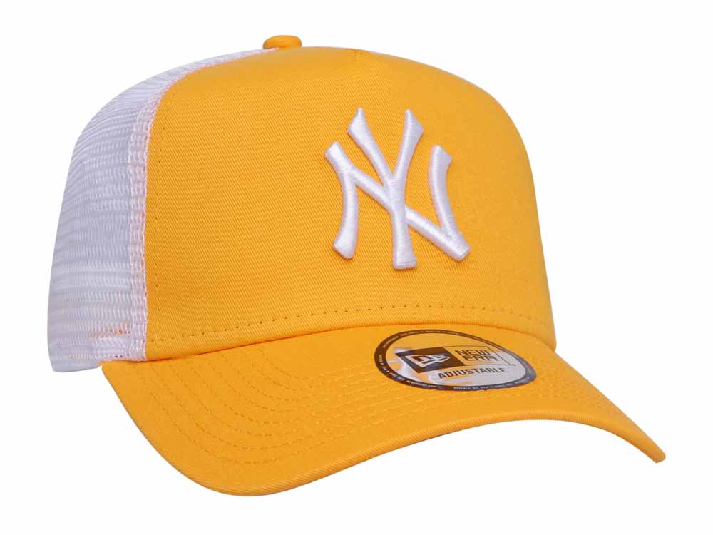 New York Yankees Mlb League Essential Trucker Gold 9forty A Frame Cap