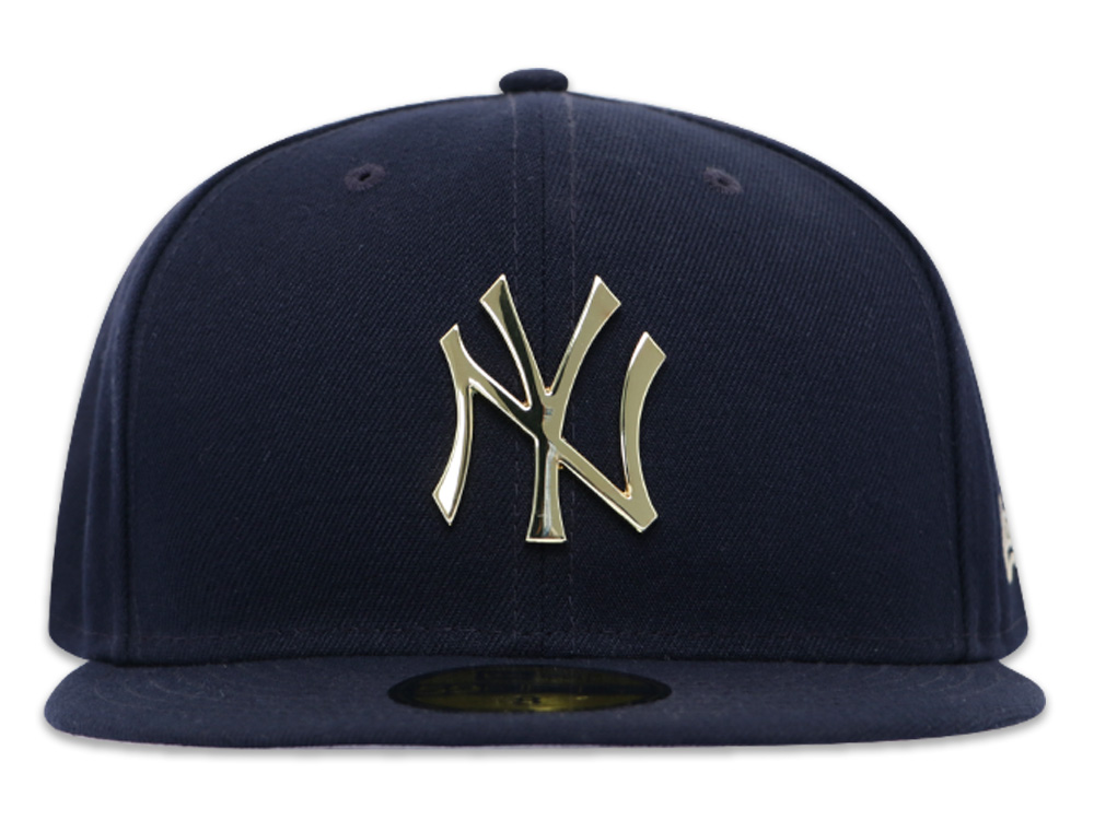 New York Yankees MLB Gold Metal Logo Navy 59FIFTY Cap | New Era Cap PH