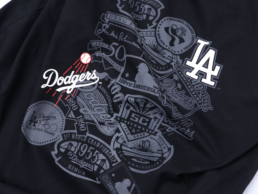 Los Angeles Dodgers MLB Cooperstown Discharge Short Sleeve Black Shirt ...