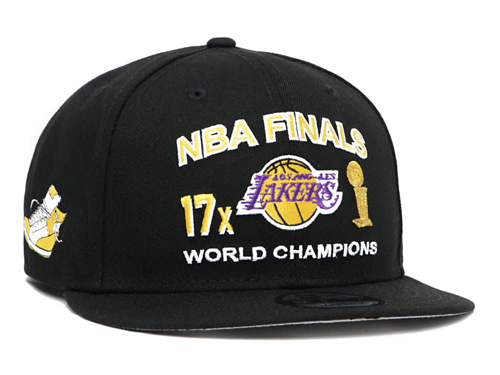 Los Angeles Lakers NBA Quickturn Champions Black 9FIFTY Cap New Era