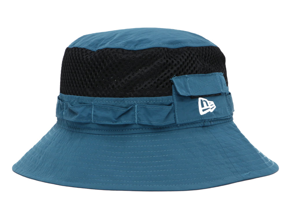 New Era Nylon Mesh Packable Blue Adventure Bucket Hat | New Era Cap PH