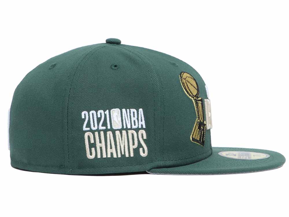 Milwaukee Bucks NBA Basic Champs Green 59FIFTY Fitted Cap | New Era Cap PH