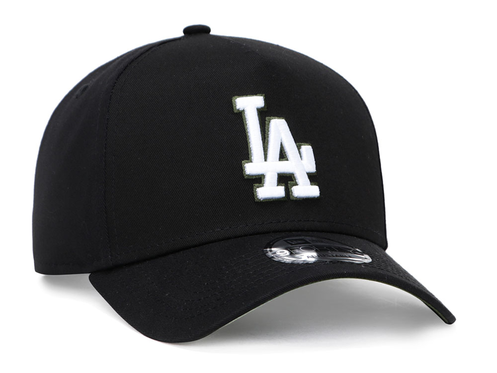 Los Angeles Dodgers MLB Rifle Green Flag Black 9FORTY A-Frame Cap | New ...