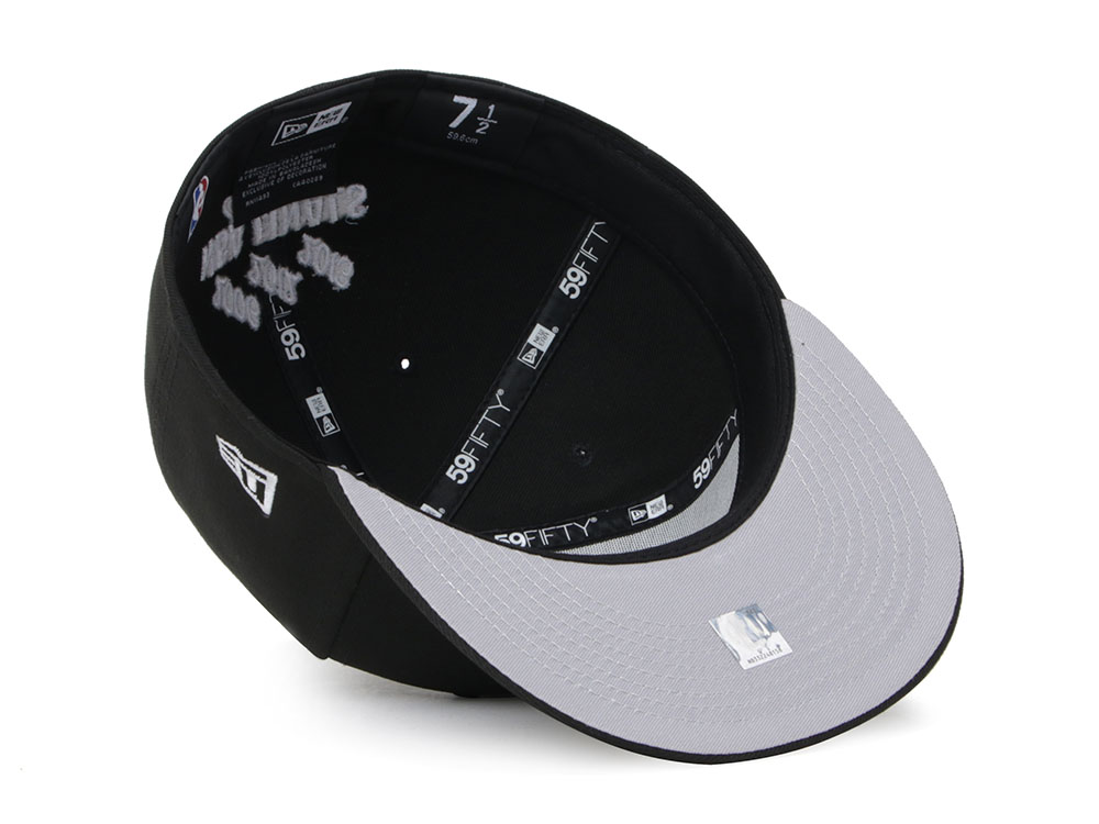 Official New Era Miami Heat Black 59FIFTY Fitted Cap D01_877