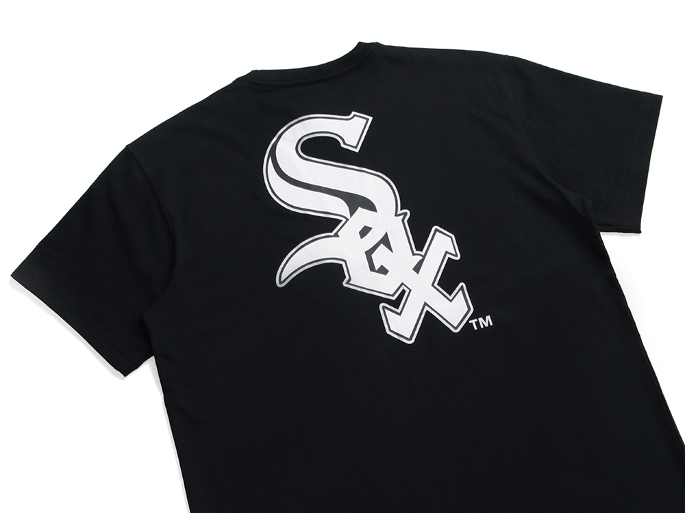 Official New Era Chicago White Sox MLB Logo Black T-Shirt 219_255