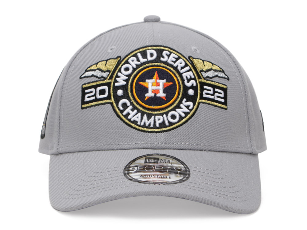  New Era Houston Astros 9Forty MLB 2022 World Series Champion  Cap Gris, Gris, One Size : Sports & Outdoors