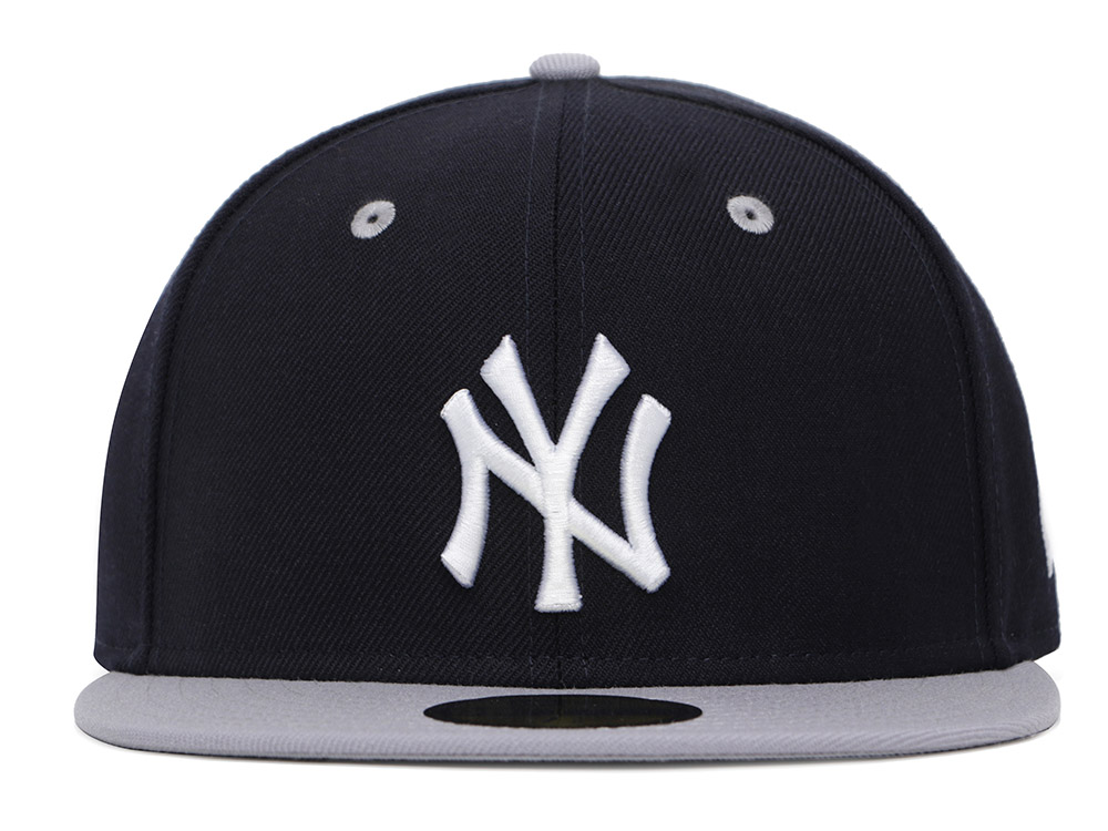 New York Yankees MLB Two Tone Classic Graphite Navy 59FIFTY Fitted Cap ...