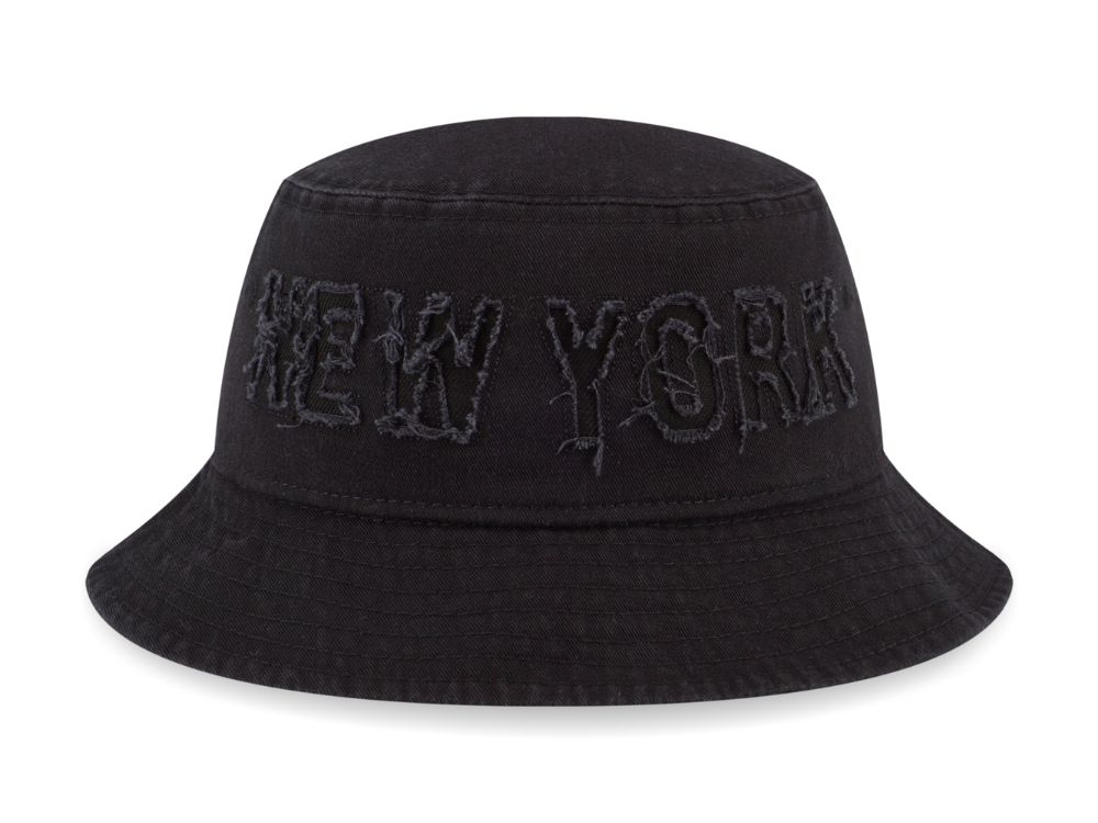 New York Yankees MLB Damage Black Bucket Hat | New Era Cap PH