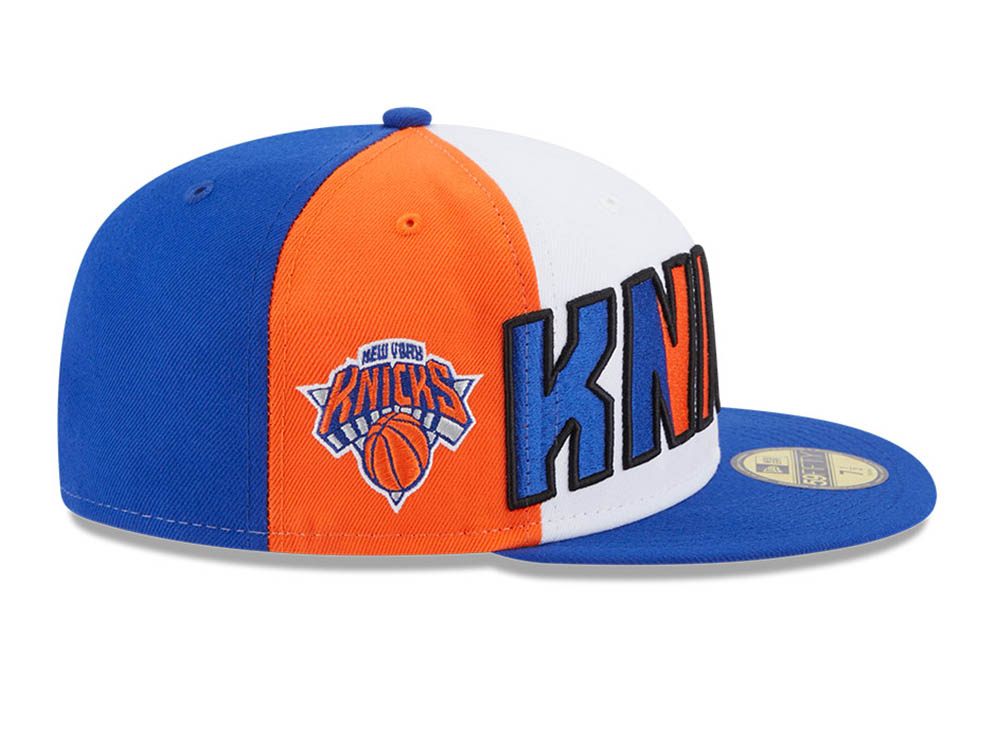 New Era, Accessories, New Era Cap Nba Ny Knicks Royal Blue Orange Spotted  59fifty Hat