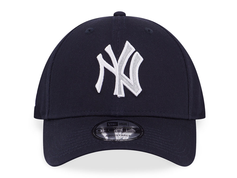 Men's New York Yankees New Era Navy Split Logo 9TWENTY Adjustable Hat