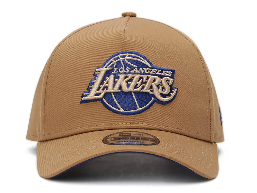 New Era Los Angeles Lakers 9FORTY A-Frame Snapback Wheat/Black