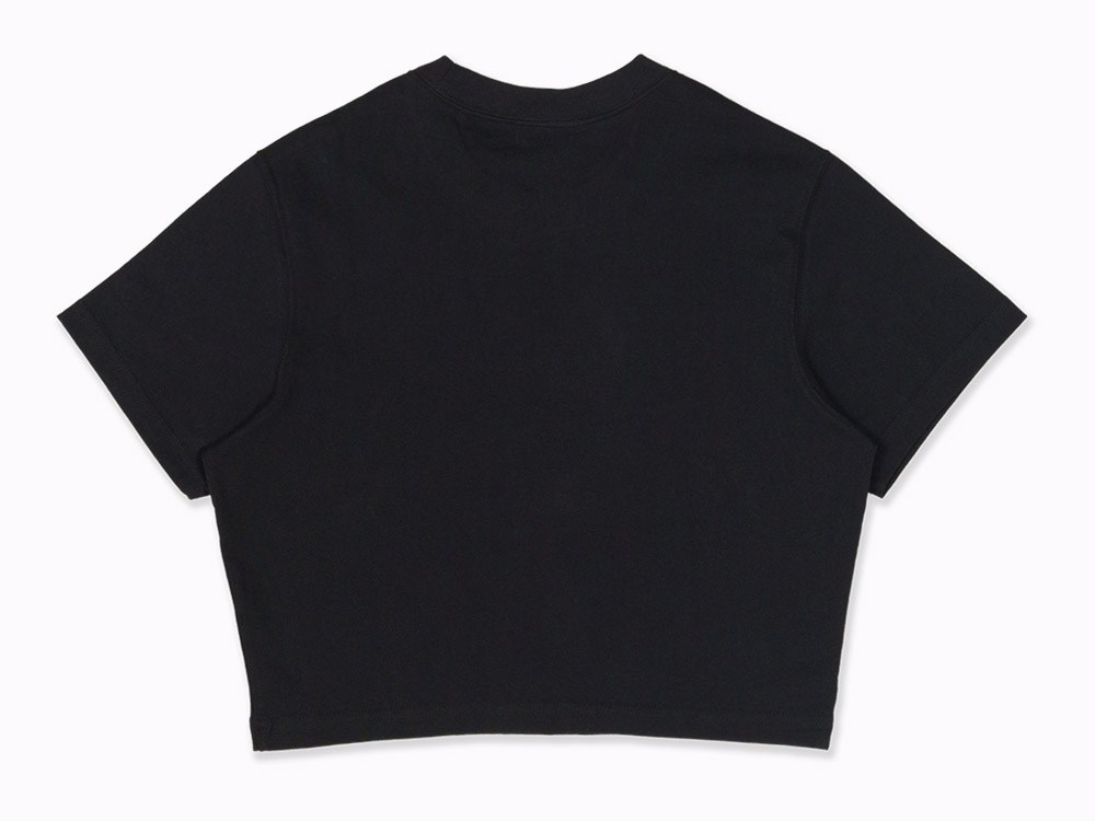 New Era NYC Women Floral Black Short Sleeve Crop Top T-Shirt | New Era ...