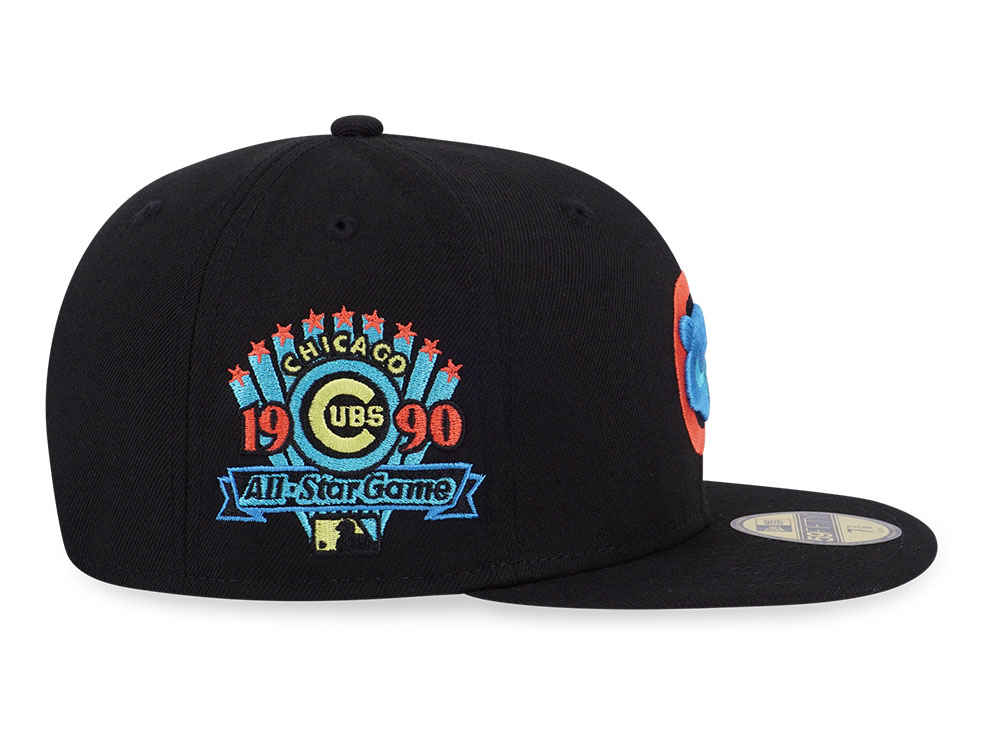 Chicago Cubs MLB Cooperstown Neon Black 59FIFTY Fitted Cap | New Era Cap PH
