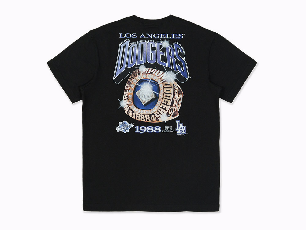 Los Angeles Dodgers MLB 1988 Champion Ring Black Short Sleeve T-Shirt ...