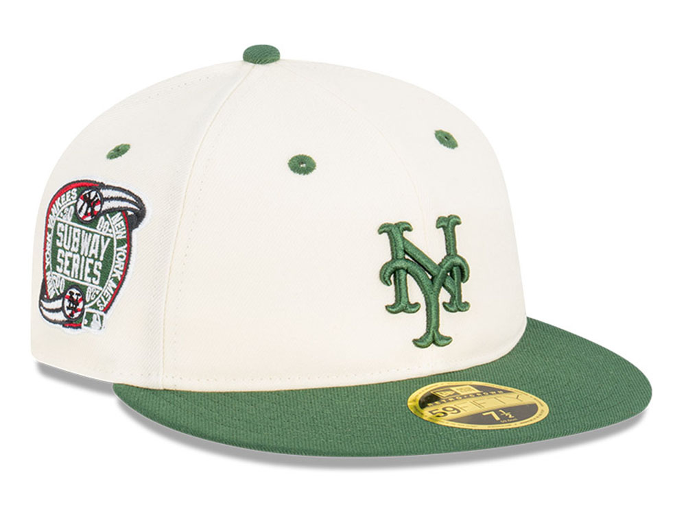 New York Mets MLB Cooperstown Subway Series Muted Chrome White Green ...