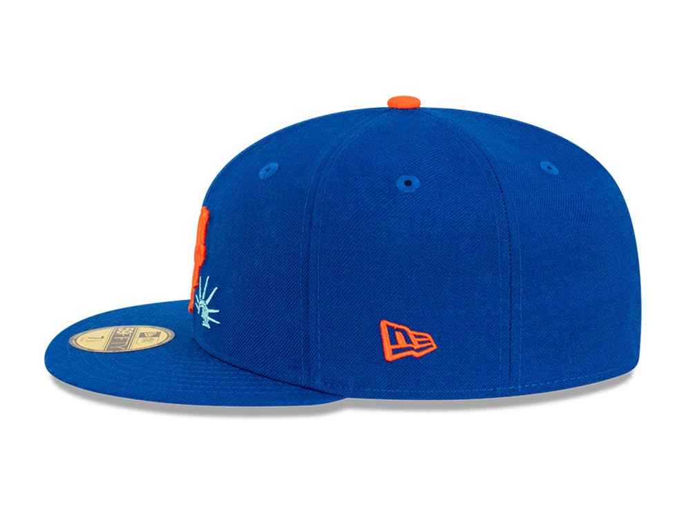 New York Mets MLB Cooperstown Subway Series Liberty Light Royal 59FIFTY ...