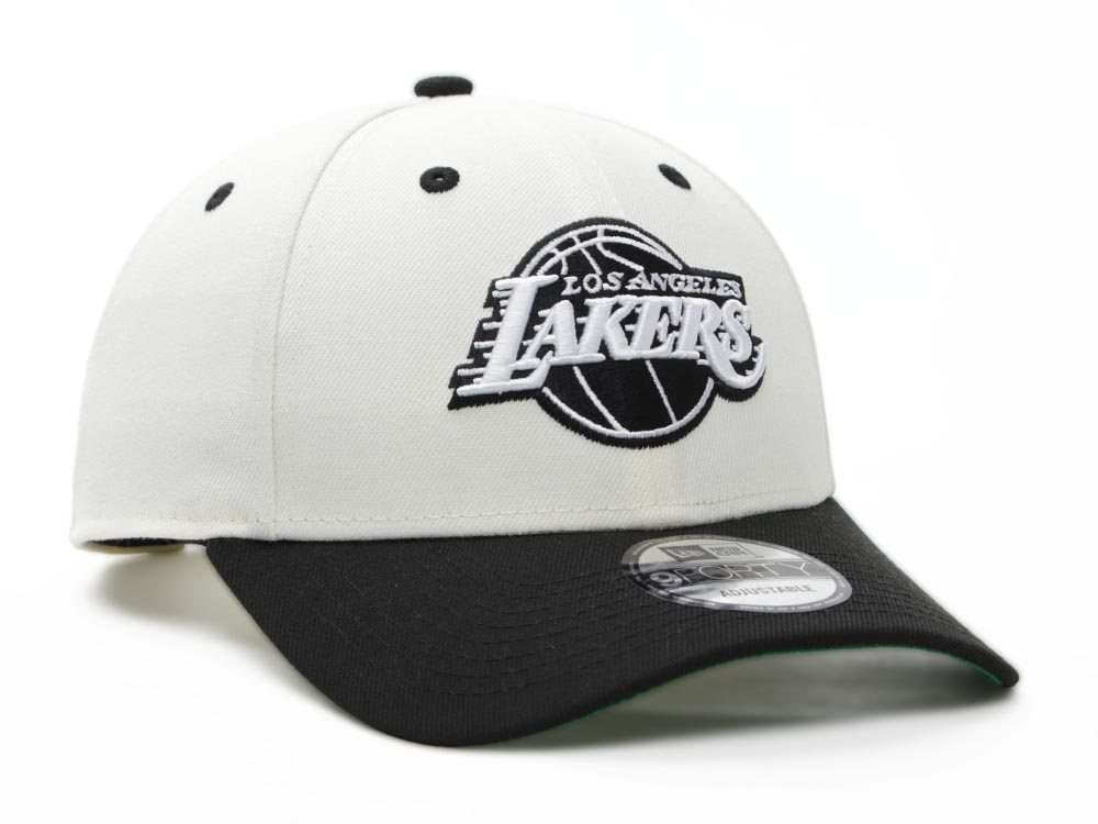 LA Lakers Essential Outline 9Forty Black/White Adjustable - New Era cap