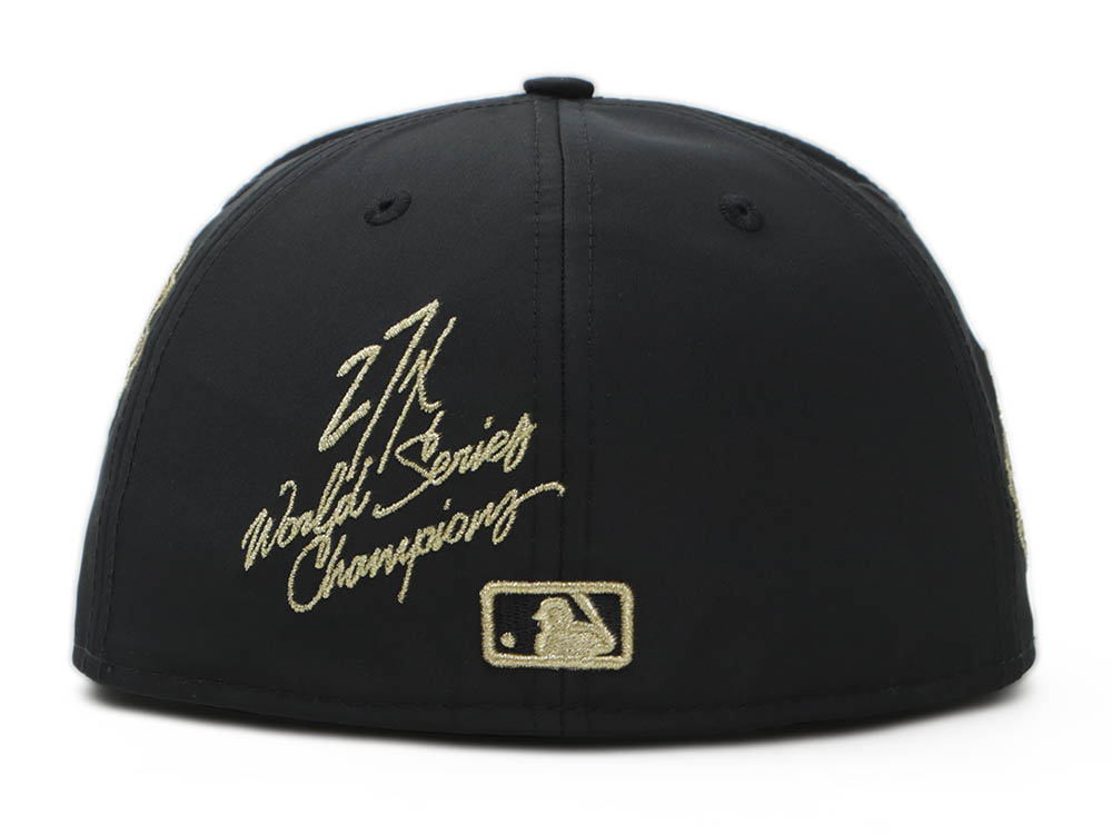 New York Yankees MLB World Series All Over Black Gold 59FIFTY