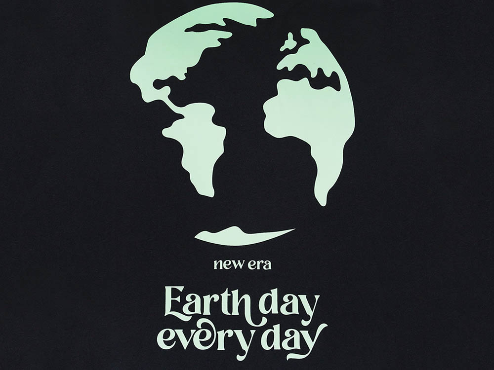 New Era Earth Day Every Day Organic Cotton Black Short Sleeve T-Shirt ...